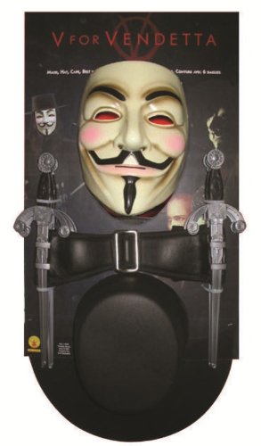 Huge save onmasks guy fawkes V for Vendetta Costume Kit