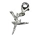 Ballerina Silver Clip On Charm