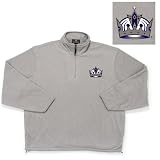 Los Angeles Kings NHL Glacier Fleece Pullover Sweatshirt (Grey Heather)