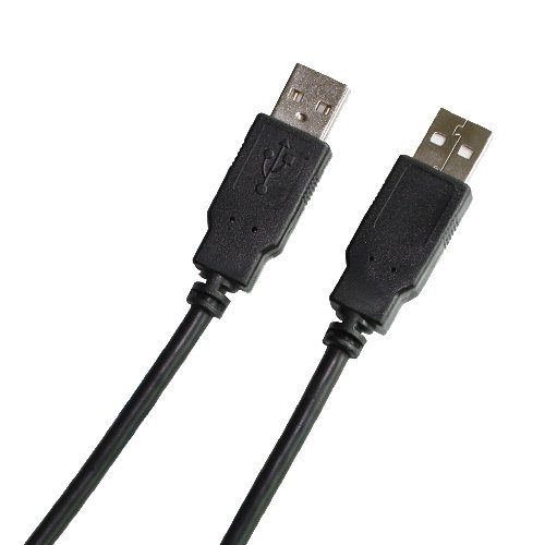 SANOXY USB Type A Male / Type A Male Cable, 2.0 Version, Black, 6 ft