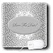 Edmond Hogge Jr Wedding - Silver and White Save The Date - Mouse Pads
