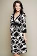 The Cross Front Contrast Trimmed Empirewaist Dress
