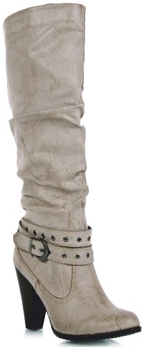 Bamboo Fenton-06 Slouch Knee Strap Boot