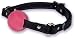 Doc Johnson Rubber Ball Gag, Black Leather