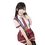 【EROX★】AKIBAアナザーステージ【赤チェック×白 シースルー アイドルコスプレ】
