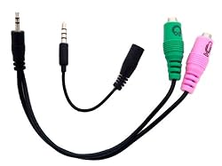 Headset Buddy: PC Headset to 2.5mm & 3.5mm Adapter for Phone/Smartphone Combo Pack: for 2.5mm phone jack or 3.5mm jacks on iPhone, Blackberry, Droid, Palm, Samsung, LG, HTC