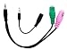 Headset Buddy: PC Headset to 2.5mm & 3.5mm Adapter for Phone/Smartphone Combo Pack: for 2.5mm phone jack or 3.5mm jacks on iPhone, Blackberry, Droid, Palm, Samsung, LG, HTC