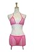How To Measure Bra Sizes : Exposed By Magic Silk Queen Size Fishnet Skort Set With Garters, Pink, One Size
