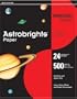 Wausau Astrobrights Heavy Duty Paper, 24 lb, 8.5 x 11 Inch,Re-entry Red, 500 Sheets (21558)