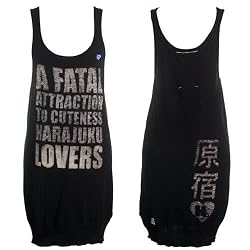 Harajuku Lovers - Fatal Women's Sweater Knit Tank -- Rich Black (M)