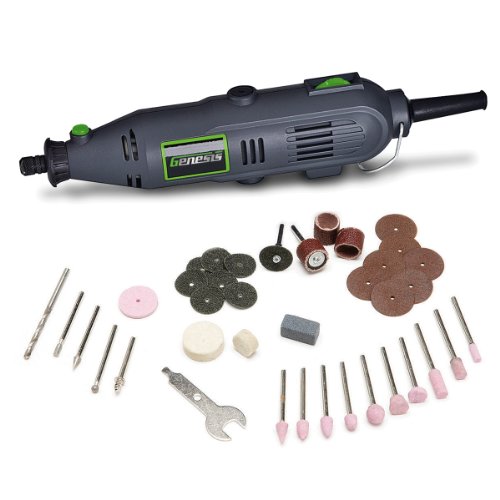 Genesis GRT2103-40 VS Rotary Tool with 40 Accessories, Grey - Power Rotary Tools - Amazon.com