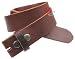 Buckle Rage DISTRESSED BROWN Leather Snap on Belt Strap XL 42"-"44 Brown