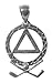 Alcoholics Anonymous AA Symbol Pendant #803, title=