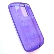 HTC myTouch 3G / Magic / G2 Google Phone (NOT 3.5mm jack) T-Mobile Crystal Silicone Skin Case Transparent Purple Butterfly Garden Design