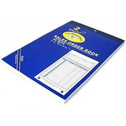 Sales Order Receipt Forms Carbonless Record Sheet Book 5 9/16" x 8 7/16"