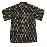 Tori Richard Big & Tall Connoisseur Camp Shirt - BLACK
