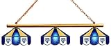 Imperial San Diego Padres Licensed Three Shade Stained Glass Billiard Table Lamp