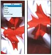 Canadian Flag Design Decal Skin Sticker for Apple iPod nano 2G (2nd Generation) 2GB/ 4GB/ 8GB Player
