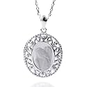 Sterling Silver Guardian Angel Pendant with 18" Chain