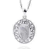 Sterling Silver Guardian Angel Pendant with 18 Chain
