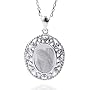 Sterling Silver Guardian Angel Pendant with 18" Chain