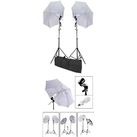 32 Umbrella Studio Lighting 2 Constant Lights Kit