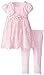 Nannette Baby Girls' Knit Bodice Dress with Chiffon Overlay Skirt