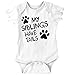 My Siblings Have Tails Brother Sister Broski Bro Sis Pets Romper Bodysuit