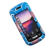 Crystal Hard BLUE Cover With DAISY Flowers Design Case for Samsung Solstice ....