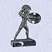 Spartan warrior iron statue greek sculpture marble base