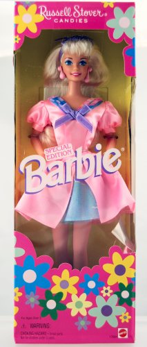 Barbie - Russell Stover Special Edition - Mattel - Blonde - Pink Dress w/ Brush - Limited Edition - Mint - Collectible