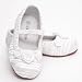 L'Amour White Satin Rosette Dress Shoes Baby Toddler Little Girl 5-2