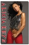 Alicia Keys (Red) Music Poster Print - 24 X 36