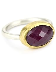 Nava Zahavi Ruby, Sterling Silver and High Karat Gold Freedom Ring