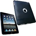 igadgitz Kristall Gel (TPU thermoplastisches Polyurethan) dauerhafte Schutzhülle Etui Case Hülle Sleeve Tasche in Schwarz für Apple iPad