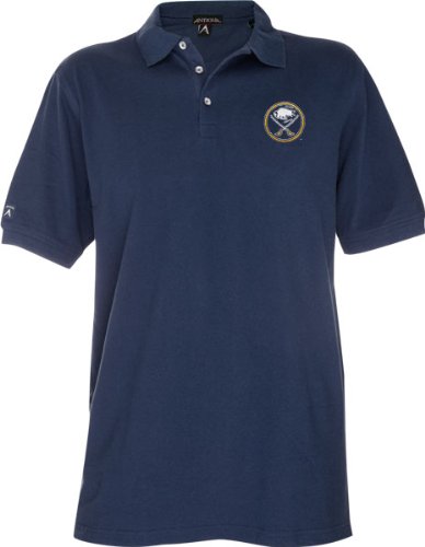 Buffalo Sabres Navy Classic Pique Stainguard Polo Shirt