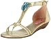 Betsey Johnson Women's Kahluua T-Strap Sandal,Gold,7 M US