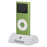 Insten Brand White Cradle with Remote / USB cable for Appple iPod Nano Gen1 & Gen2
