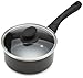Ecolution Artistry Nonstick Sauce Pan, Easy To Clean, Comfortable Handle, Even Heating, Dishwasher Safe Pots and Pans, 2-Quart, Black