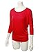 NINEXIS Women's Basic 3/4 sleeve Dolman Top