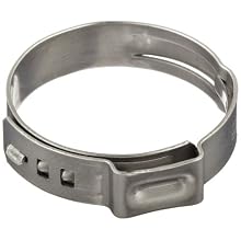 Oetiker 167 Series Stainless Steel Stepless Hose Clamp, One Ear