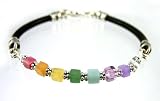Sterling Silver Gemstone Bracelets: Chakra Balancing Crystal Healing Metaphysical Properties Spiritual Jewelry