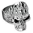 316L Surgical Stainless Steel Flam'in Skull Ring