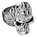 316L Surgical Stainless Steel Flam'in Skull Ring