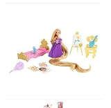 Disney Tangled Featuring Rapunzel Tower Treasures Doll and Furniture Playset