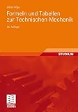 Produkt-Bild: Formeln und Tabellen zur Technischen Mechanik