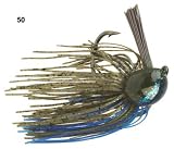 Strike King Hack Attack Heavy Cover Jig Bait (Green Pumpkin Craw, 0.5-Ounce)