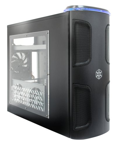 SilverStone Kublai Series KL03B-W Window Version 2.5mm Aluminum Front Door/0.8mm SECC Body ATX Full Tower Computer Case - Retail Black