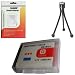 HQRP Replacement Battery for Sony CyberShot DSC-H50, DSC-H10, DSC-H50/B, DSC-H10/B Digital Photo Camera plus HQRP LCD Screen Protector & Mini Tripod