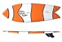 5'4" Clownfish Tri-fin Retro Fish Surfboard